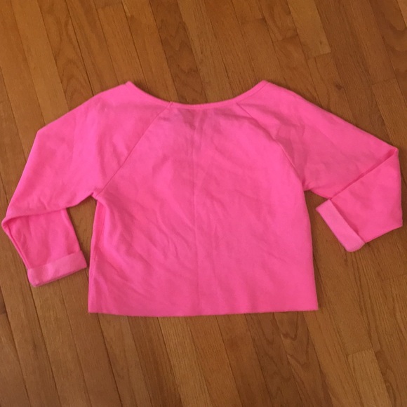 NEW Aero Neon Animal Print Graphic Crop Sweatshirt - Picture 6 of 7